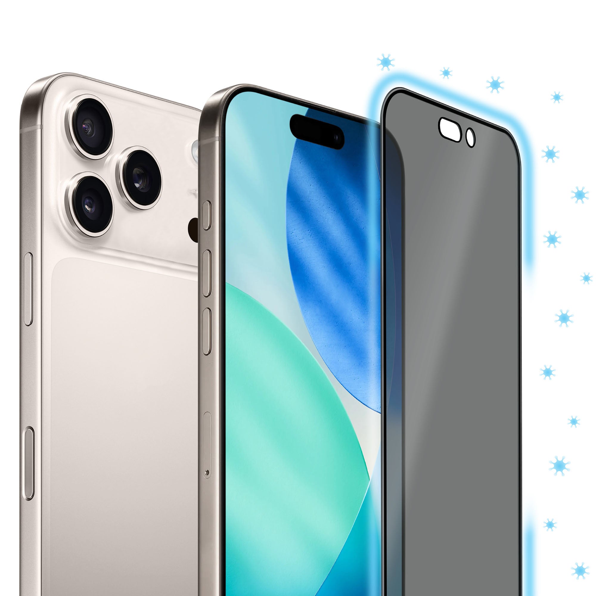Torrii iPhone 17 Pro Bodyglass Screen Protector - Privacy Torrii iPhone 17 Pro Bodyglass Screen Protector - Privacy